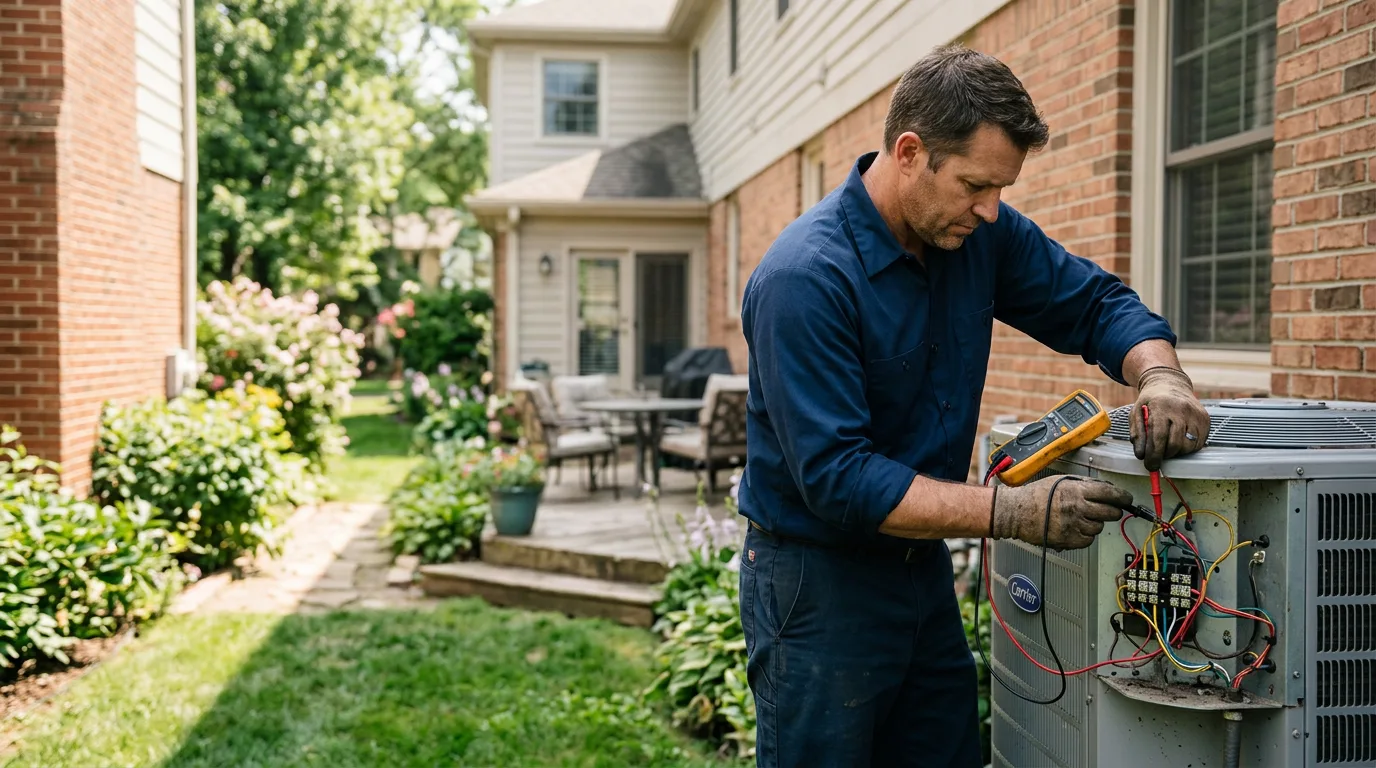 HVAC technician working near Port Byron, IL